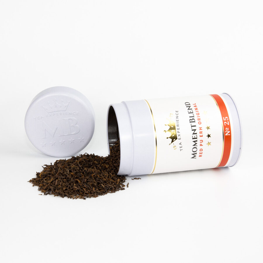 Red Pu Erh Original losse thee uit open MomentBlend blik